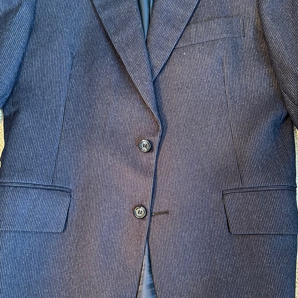 Vintage Classic Navy Men's Suit & Vest - Picture 6 of 8